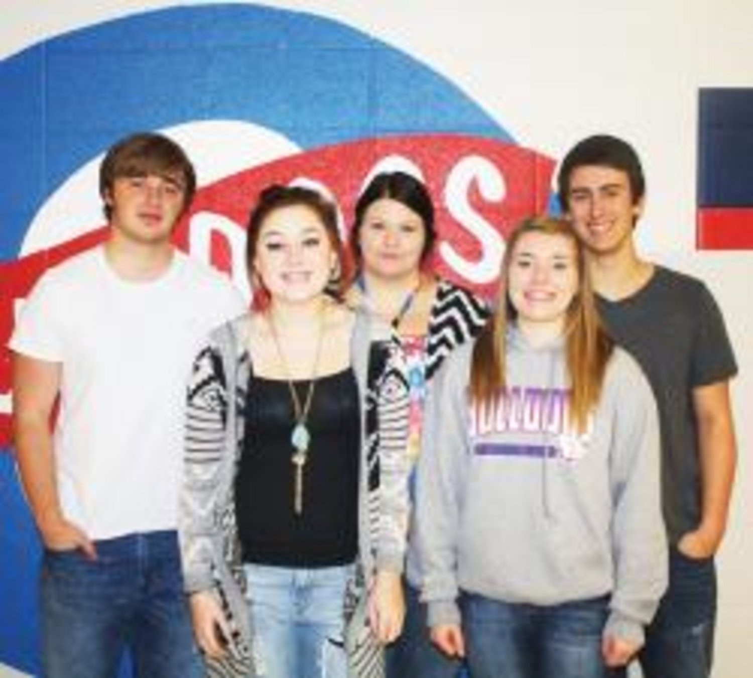 Quitman High School students won their way to state competition in "cupcake Wars." They are (left to right) Noah Morris, Jaycee Russell, Jamie Winkles, Sarah Leach and Taylor Patterson.