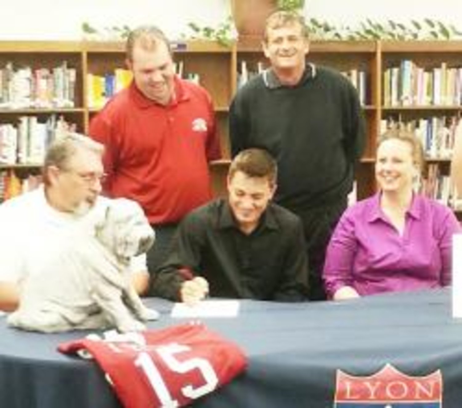 Eli Click, a senior at Quitman High School, signed a football scholarship with Lyon College. The college is located in Batesville, Arkansas. Coach Phelps, previous athletic director and head football coach Ron Callahan, and parents David Click and Michele Freeman were present for the signing. Click was also chosen for the Chick-Fil-A Heart of a Champion All Star Bowl Game, to be played at Rose Stadium in Tyler June 14.