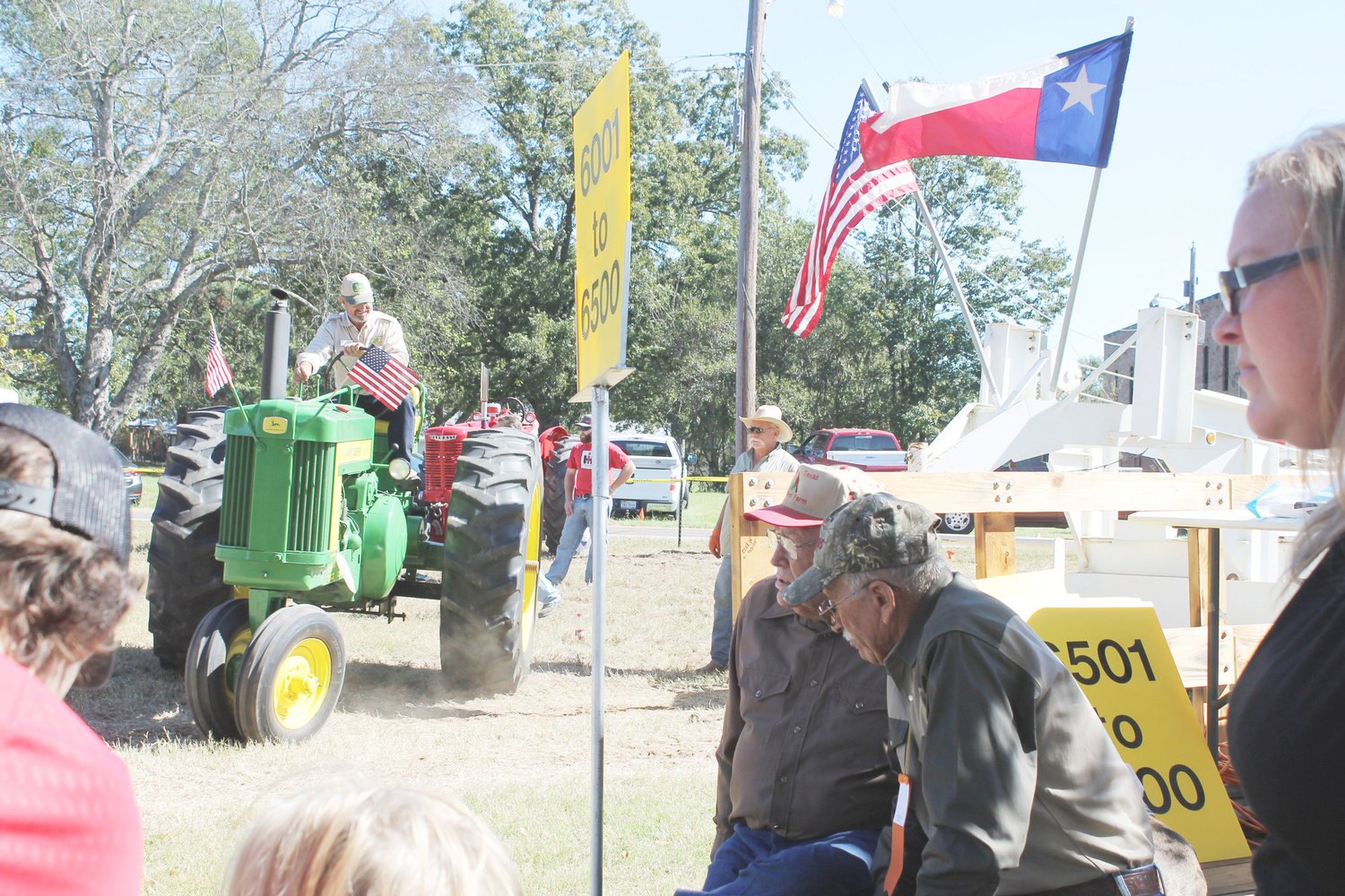 The tractor pull is a perennial favorite in the Sweet Potato Festival.