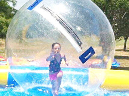 D & D Funtime! will bring activities for children such as Walking on Water. (Courtesy photo)