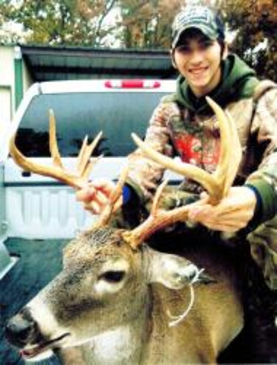 Kolby Hunnycut, 18, Burleson, shot this 10-point buck during a hunting trip in the Yantis area in November. He is the grandson of Hadley and Gloria Hunnycutt of Yantis.