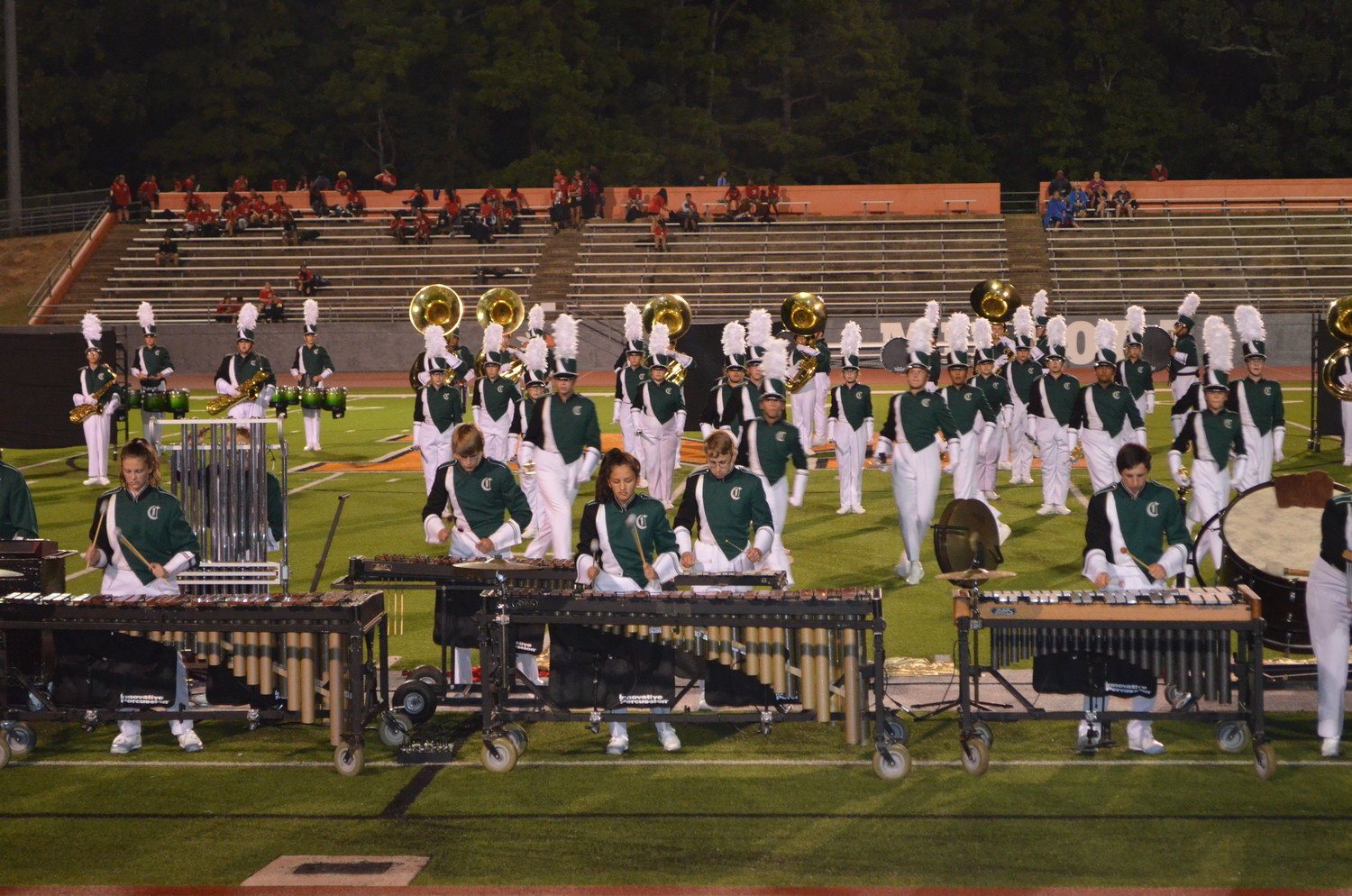 The Mighty Canton Band took home the first-place trophy from the Mineola Marching Festival on Oct. 8.