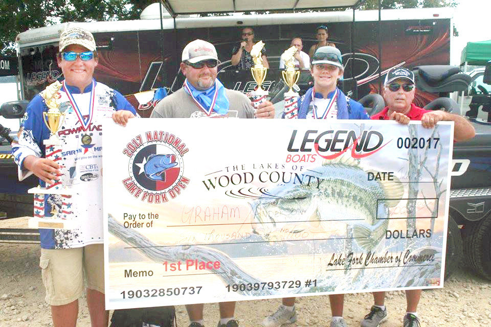 Last year’s Lake Fork High School Open was won by Rain High School anglers Austin Graham and Travis Anderson III.