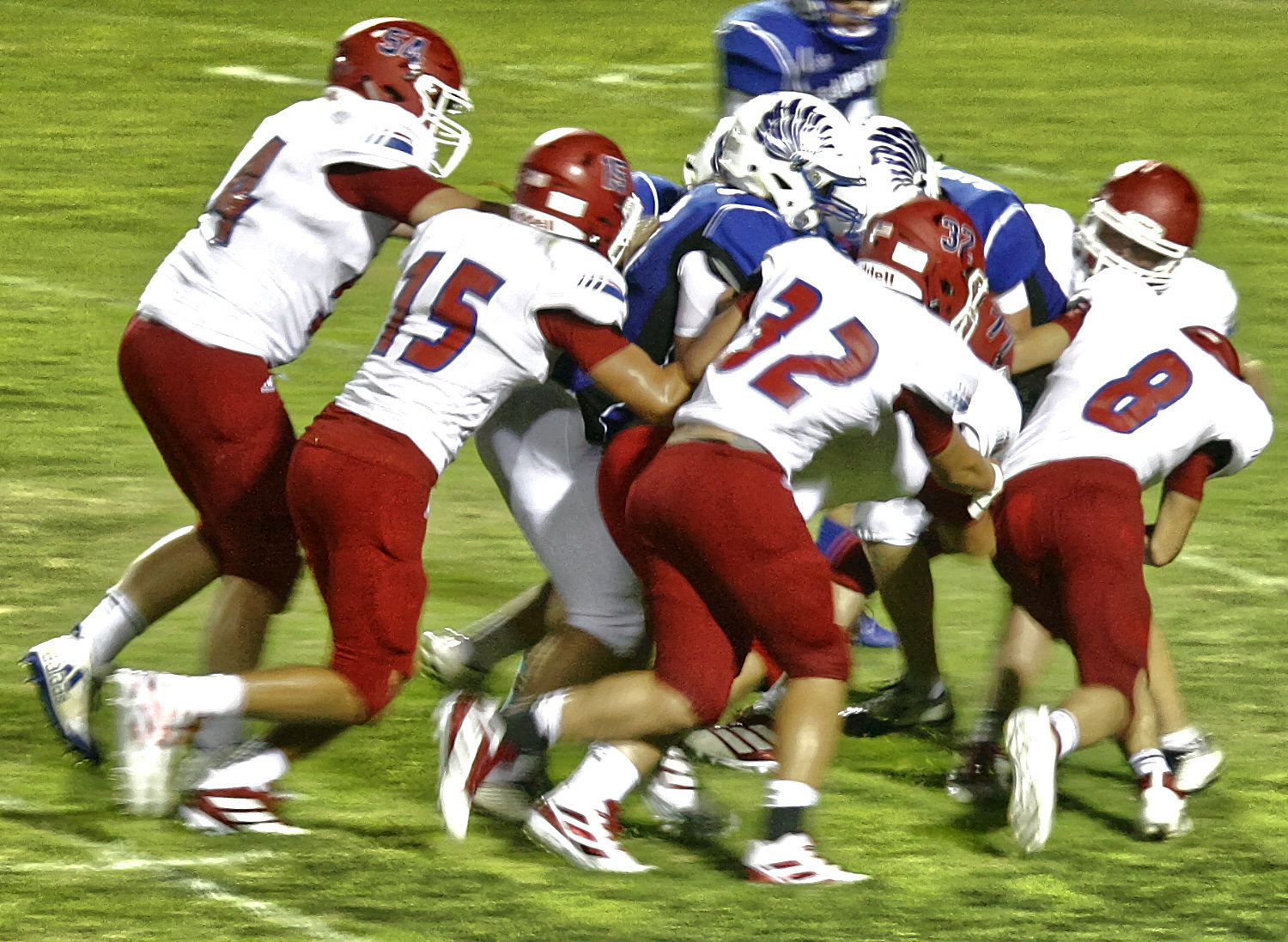 The Panthers defense played stellar football in the opening season win against Hawkins.