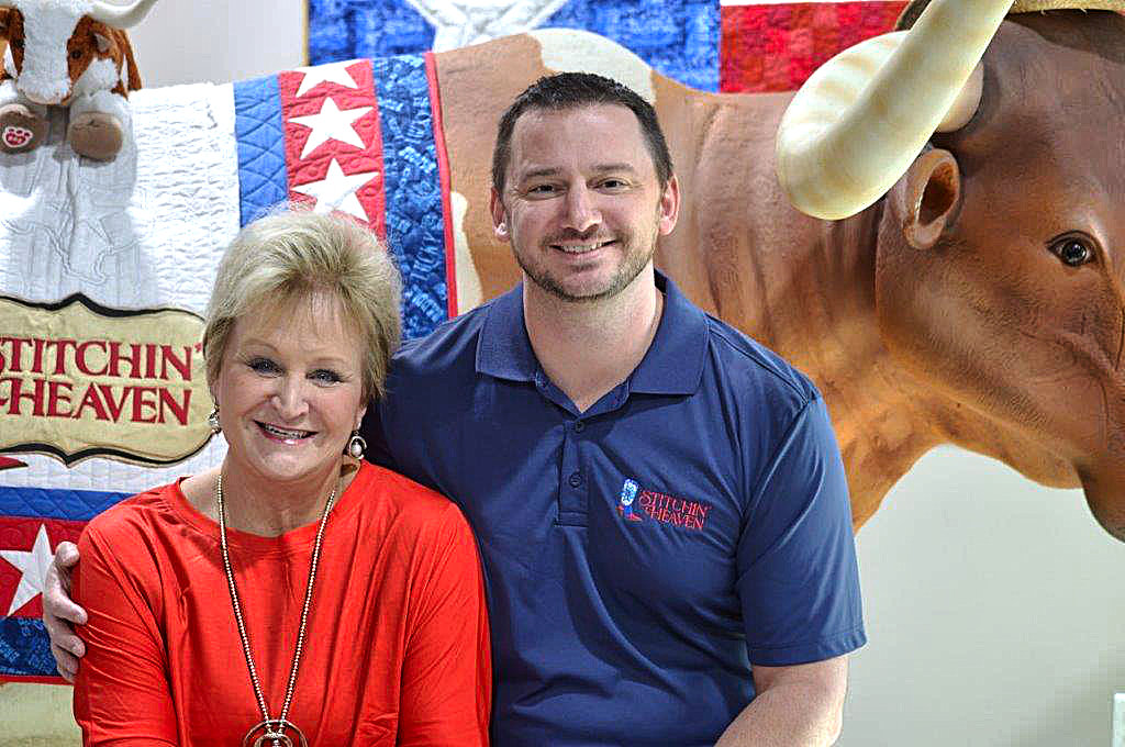 Deb and Clay Luttrell of Stitchin’ Heaven in Quitman