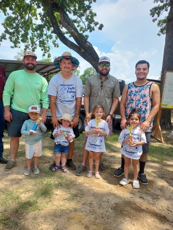 These are some of the trophy winners at Saturday’s KidFish held by the Wood County Sheriff’s Dept., Texas Parks and Wildlife and Sabine River Authority Saturday at Lake Fork.