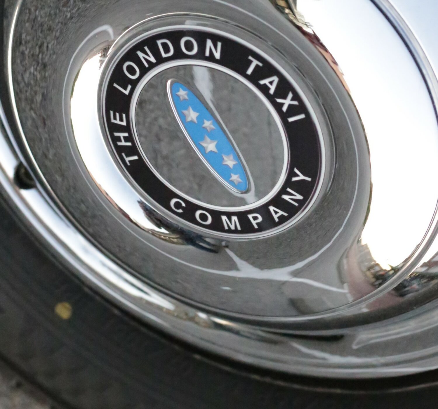 Some of the detail from the wheel cover of Mark Anderson's appropriately named Winston.