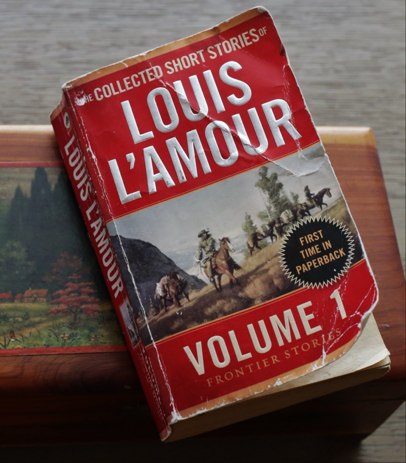 The 35 stories in volume one of the collected short stories of Louis L'Amour, the Frontier Stories, all take place "out west."