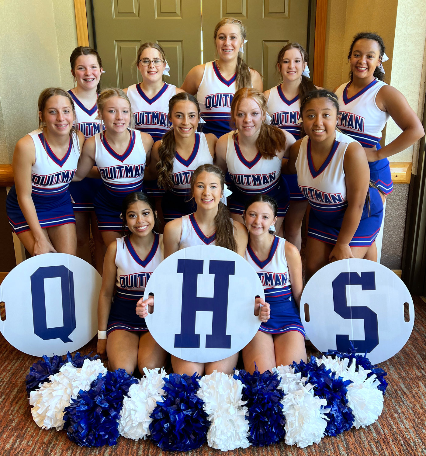 The Quitman High School cheerleaders had a successful summer camp.