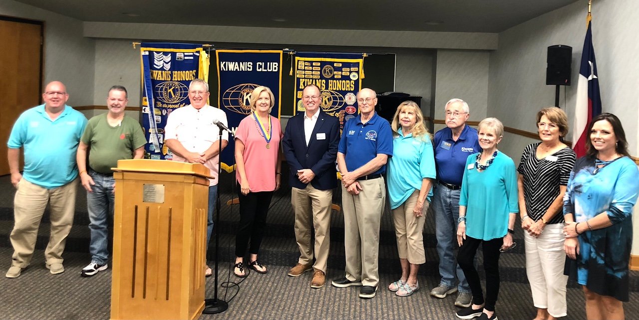 The Mineola Kiwanis Club board of directors for 2022-23 was installed by Division 34 Lt. Governor John Wisdom of the Quitman Lake Fork Club. From the left are Kevin White, past lieutenant governor; Brian Jones, president elect; John Epps, president; Becky Moore, past president; John Wisdom; Sam Curry, treasurer; Joyce Curry, secretary; and directors Art Gould, Beth Shockey, Dawn McCampbell, Misty Hooks and not pictured, Amy Castleberry. The Kiwanis year starts Oct. 1.