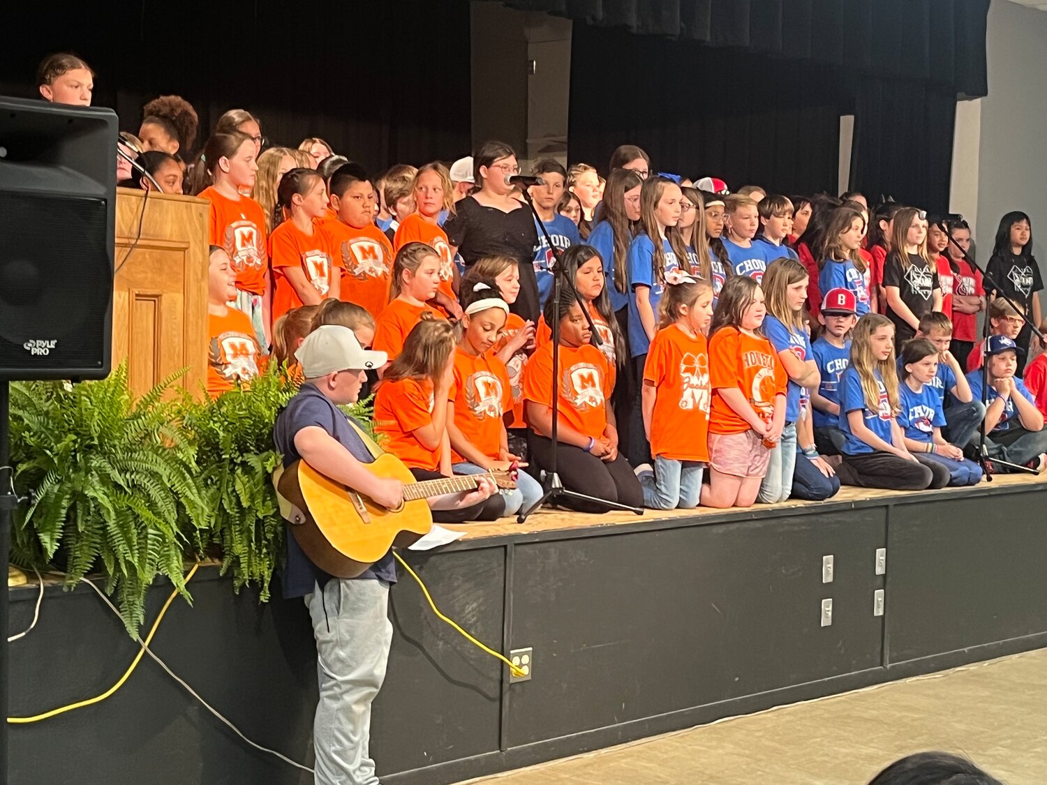 Quitman, Mineola and Winnsboro elementary school choirs combined to sing at this year’s Candlelight Vigil honoring April as Child Abuse Awareness Month, Tuesday, April 25 at Quitman’s Carroll Green Civic Center.